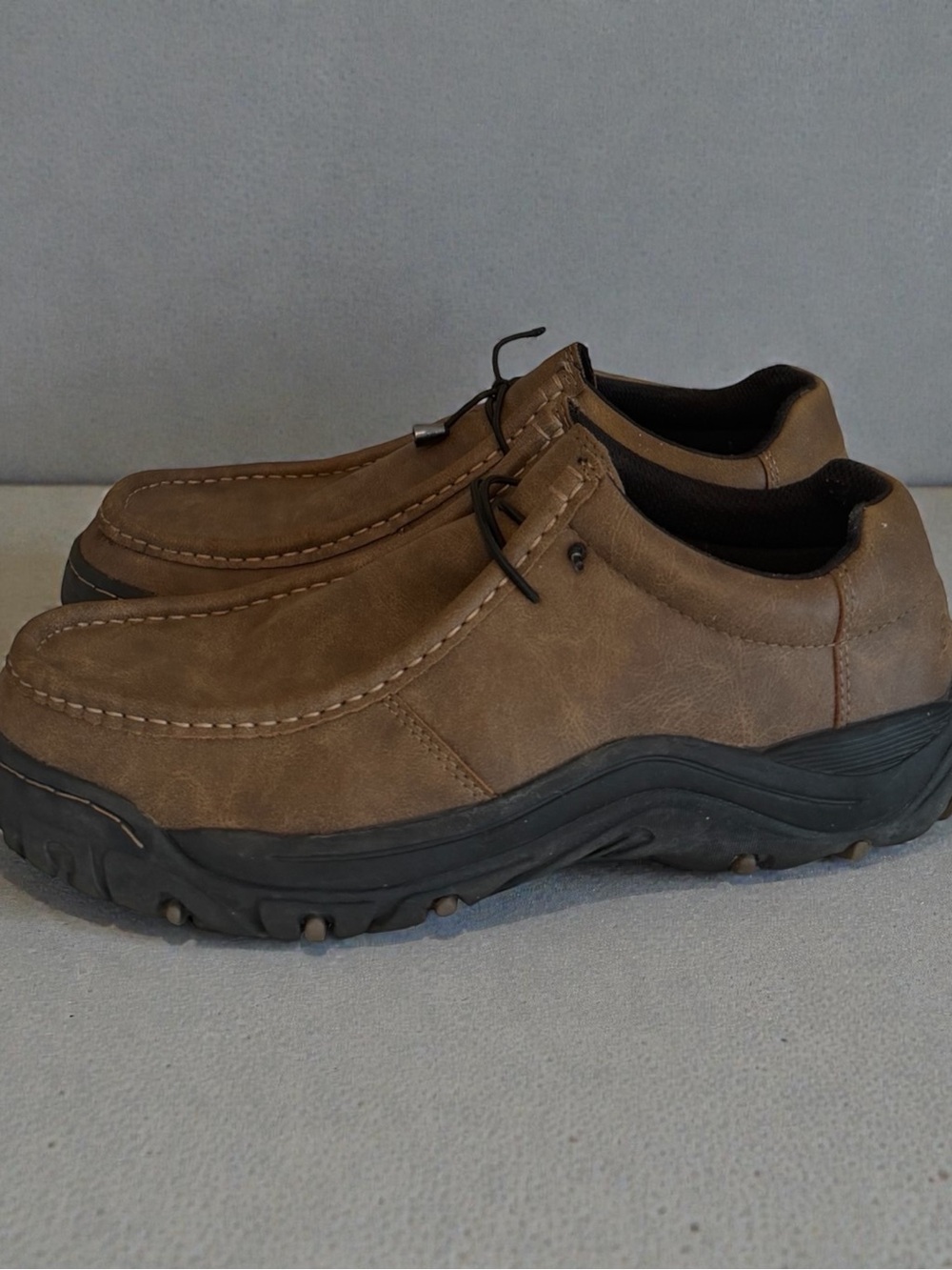 Eddie Bauer Men's Brown Moc Toe Slip On Casual Shoes Loafers Size 9.5 M